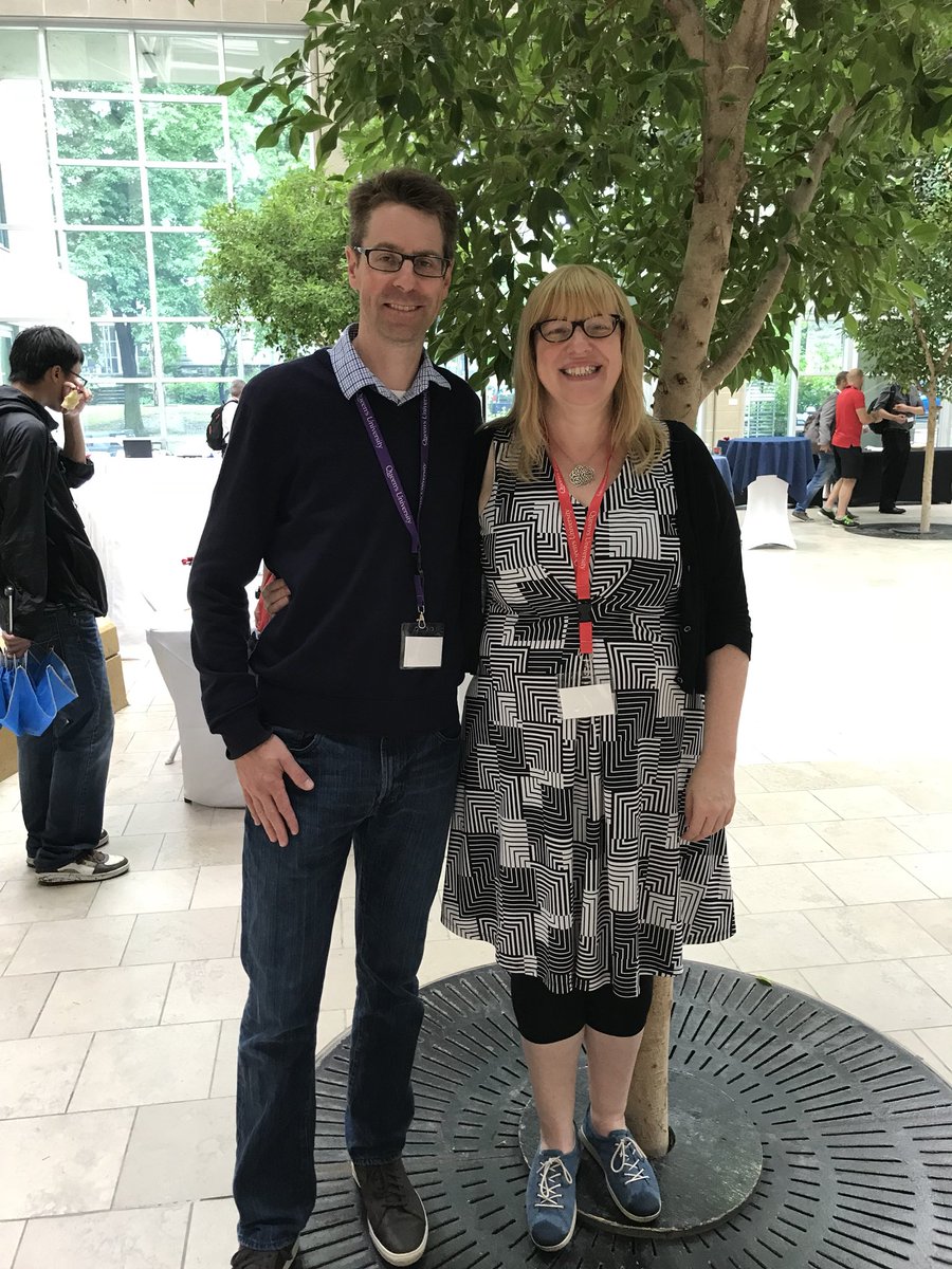 WDSACCWI2018's tweet photo. Keynote speaker Dr Vanessa Speight with conference co-chair Dr Yves Filion enjoying the start of Day 3 of #WDSACCWI2018 . https://t.co/hlKM0DTMDi