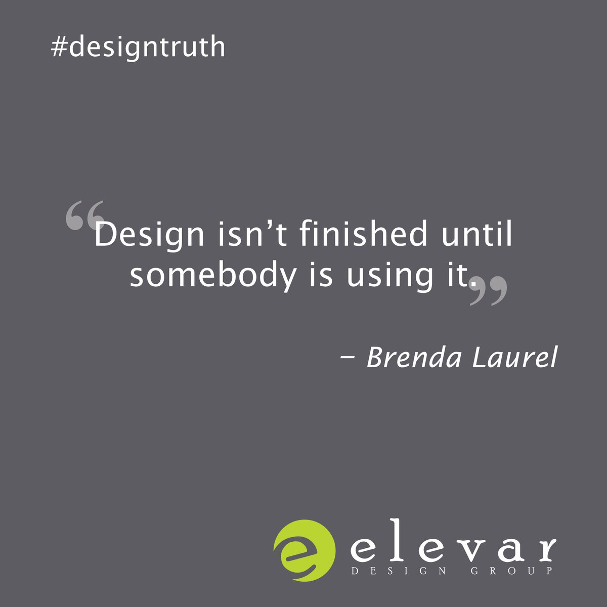 Elevar_Design's tweet image. #WisdomWednesday #designtruth