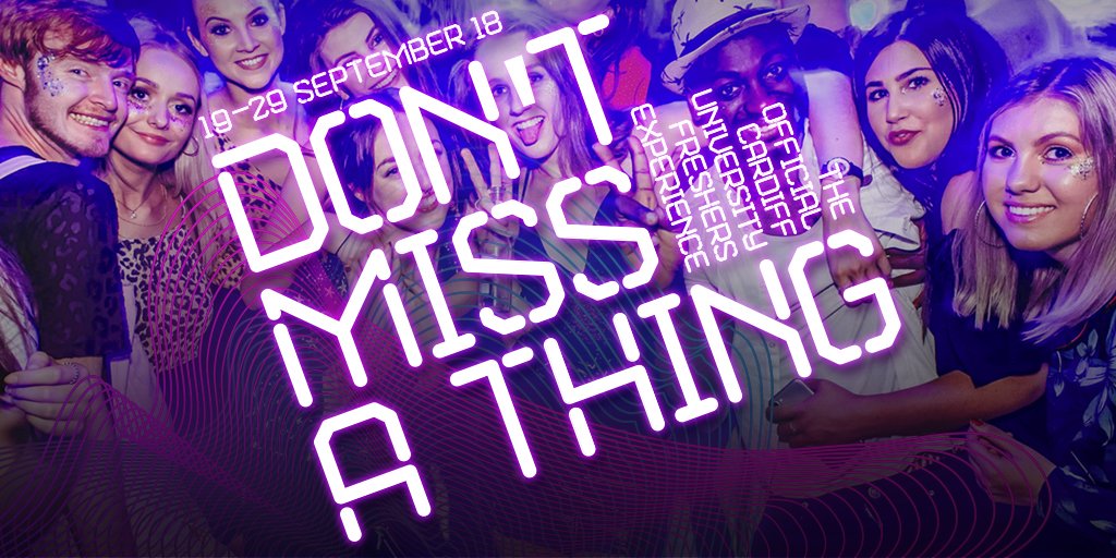 💥Freshers 2018 is now live! Check out what we’ve got in store for you and get your tickets NOW: goo.gl/fSxRJ9 #CUFreshers18