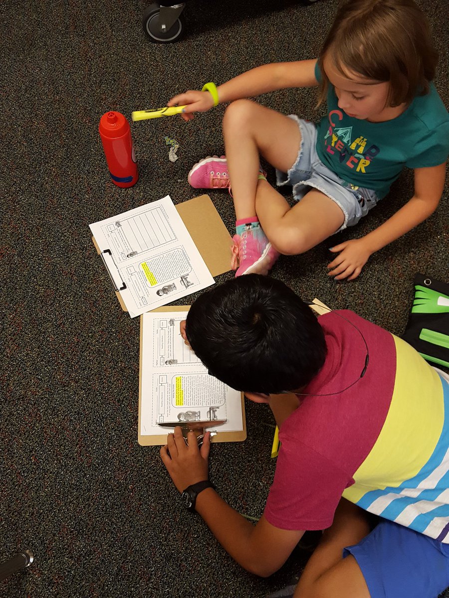 Working with partners to create a constructed response to describe a central message and supportive details.#Communication #Collaboration