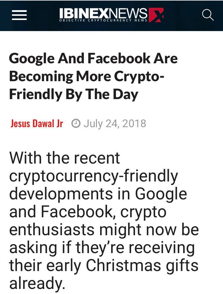 d_termined26's tweet photo. Read more about this great news by clicking the link: https://t.co/0mHMq3azHo…/google-and-facebook-are-becoming…/
https://t.co/AbsOzCtmNG
#CryptoNews #Cryptune #UniversalPOSSystem #TheCryptunePodcast #CryptuneMagazine https://t.co/K8ikR9mbzO