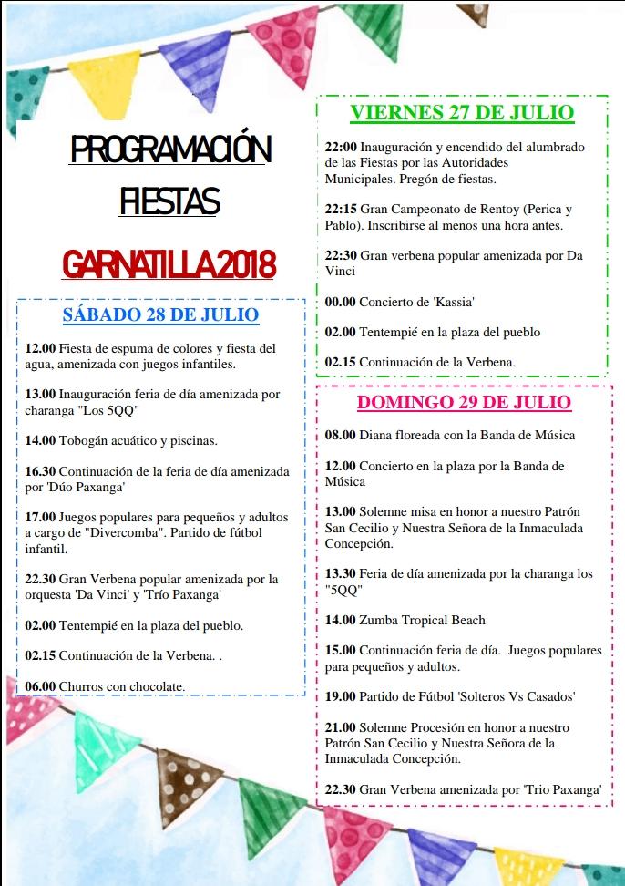 #Motril/ La Garnatilla celebra este fin de semana sus #fiestas en honor a #SanCecilio. europatropical.net/2018/07/25/la-…
