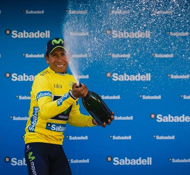VueltaCV's tweet photo. Enhorabuena a @NairoQuinCo del @Movistar_Team por la victoria en la 17ª Etapa del @LeTour ! 👏🏻👏🏻👏🏻
📸 Podium Final #VCV2017 https://t.co/PtJhKJcydi
