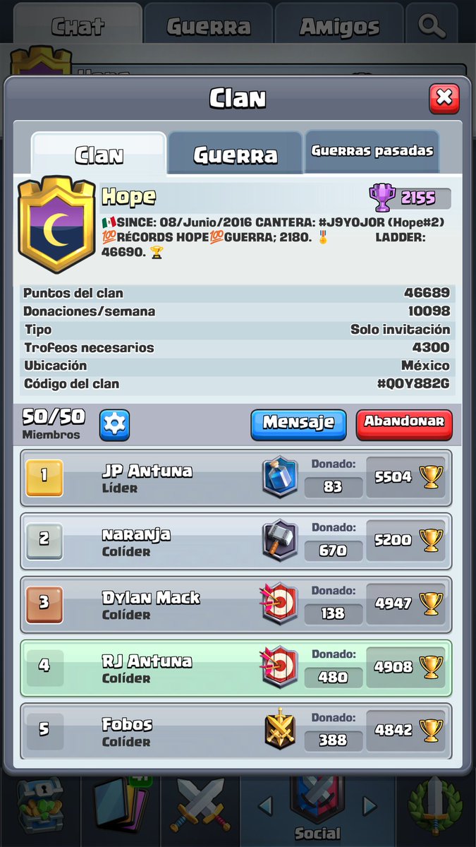 Team Hope #Rompiendola #TopMéxico