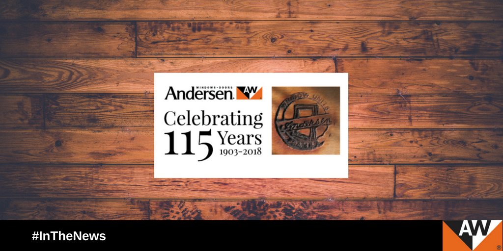 AndersenWindows's tweet photo. Andersen is proud to be celebrating our 115th Anniversary today! #InTheNews
Take a peak at the story behind our celebration: https://t.co/6Iqwmgr5dL https://t.co/hV9i8TTbJs