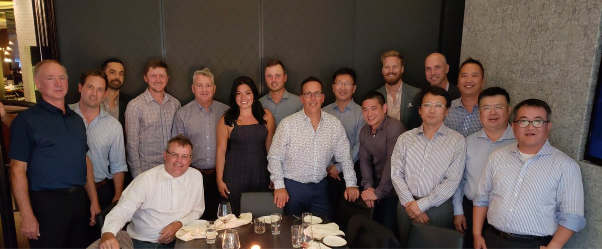 JohnMcCabeCL's tweet photo. A great night with Advisors & Clients with @MacHughesGolf @adamsvensson59 #TeamFreedom #CdnOpen @F55F https://t.co/FZnTBZqgHZ