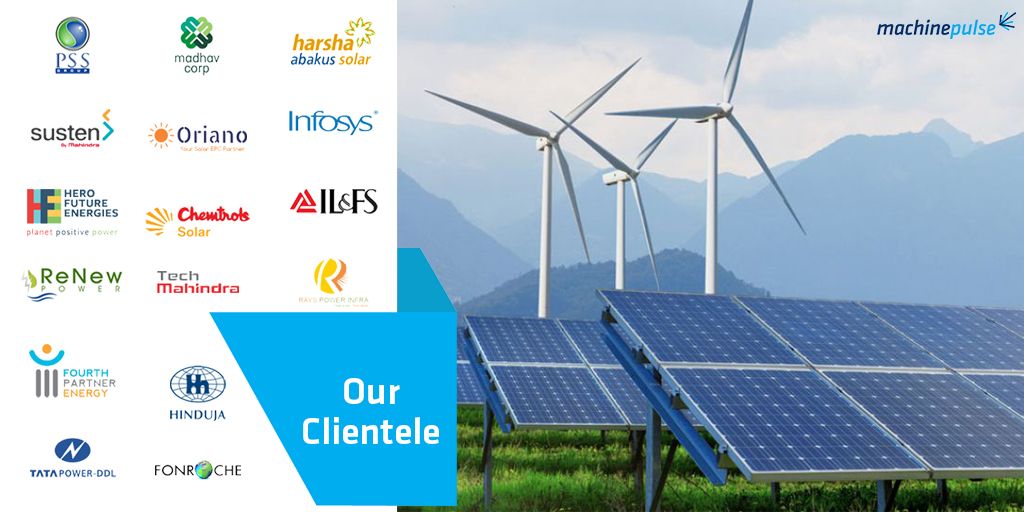 machine_pulse's tweet image. Some of the top solar and wind energy players use MachinePulse products - bit.ly/2kdu6Ec