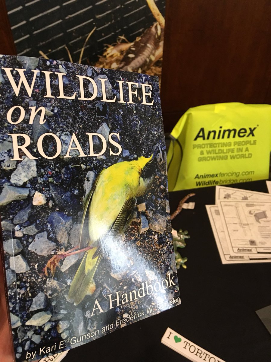 AnimexInt's tweet photo. Get your hands on the 1st edition of “Wildlife on Roads” by @ecokare! $20 conference special... @NACCB2018 @cpaws #NACCB #roadecology #reducingroadkill https://t.co/Scei8znUJS