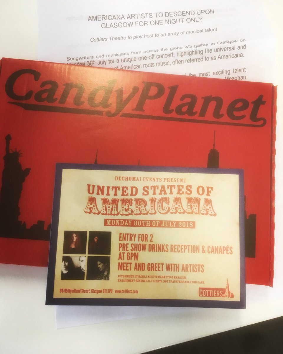 Thanks @kabecomms for the invite to United States of Americana at <a href="/Cottiers_Venue/">Cottiers Glasgow</a>

Love the place 🎭

(tickets on sale now BTW) 🇺🇸