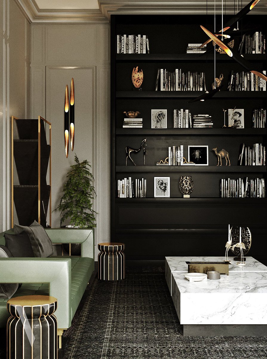 In love with the #bookcase up to the ceiling #interiordesign #abudhabidesign #interiorsUAE #UAEinteriordesign #decor #interiors