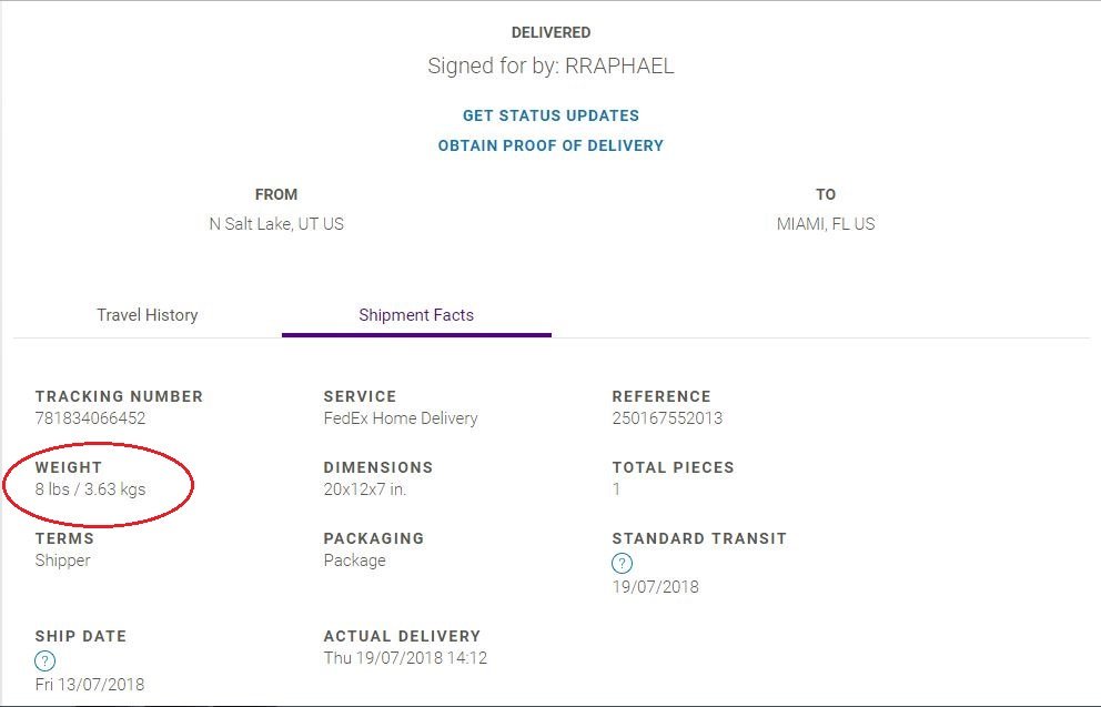 ssormeno's tweet photo. @aeropost información de Aeropost vs Fedex. Juzgue ud..... https://t.co/eDygSmTqhA