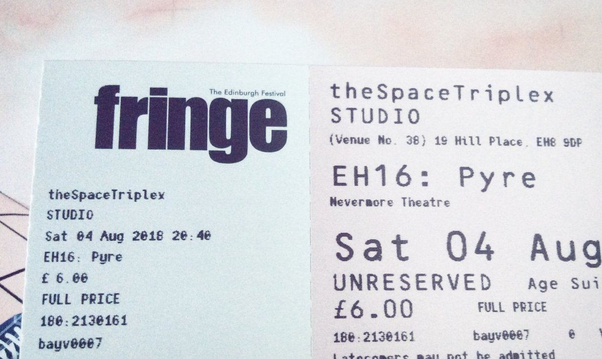 NevermoreHorror's tweet photo. Looks like tickets are starting to arrive for those who have their @edfringe all organised in advance! Like all crime should be.
You got yours yet?
Link in the bio โ๏ธ
#StaySpooky #Nevermore #Eh16Pyre #EdFringe18 #IntoTheUnknown #IDontThinkYouReady https://t.co/jgsfQ5CuJh
