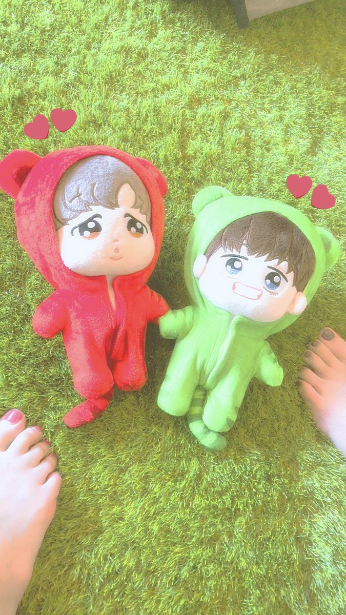 suuy61's tweet photo. @BTS15461948 @uruhiko_kpop 
@GUCCHIM1 @GUCTAE1 
ご報告が遅くなりました😭
とっても可愛いです❣️
本当にありがとうございました☺️💕
大事にします😌💓💓 https://t.co/9Ye6vI9bAW