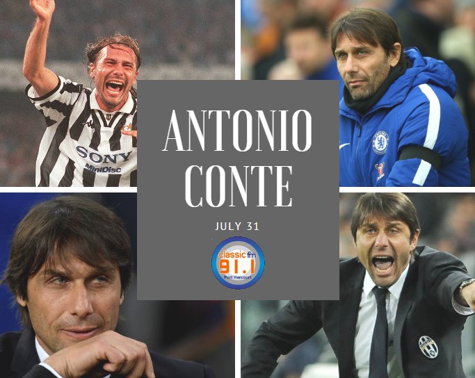 Happy birthday to  Italian professional football manager and former player, Antonio Conte 