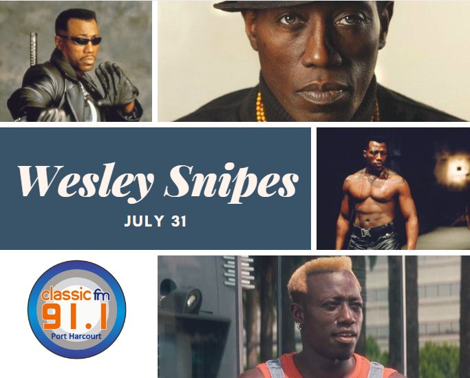 Happy birthday to actor, film producer, martial artist and author, Wesley Snipes 