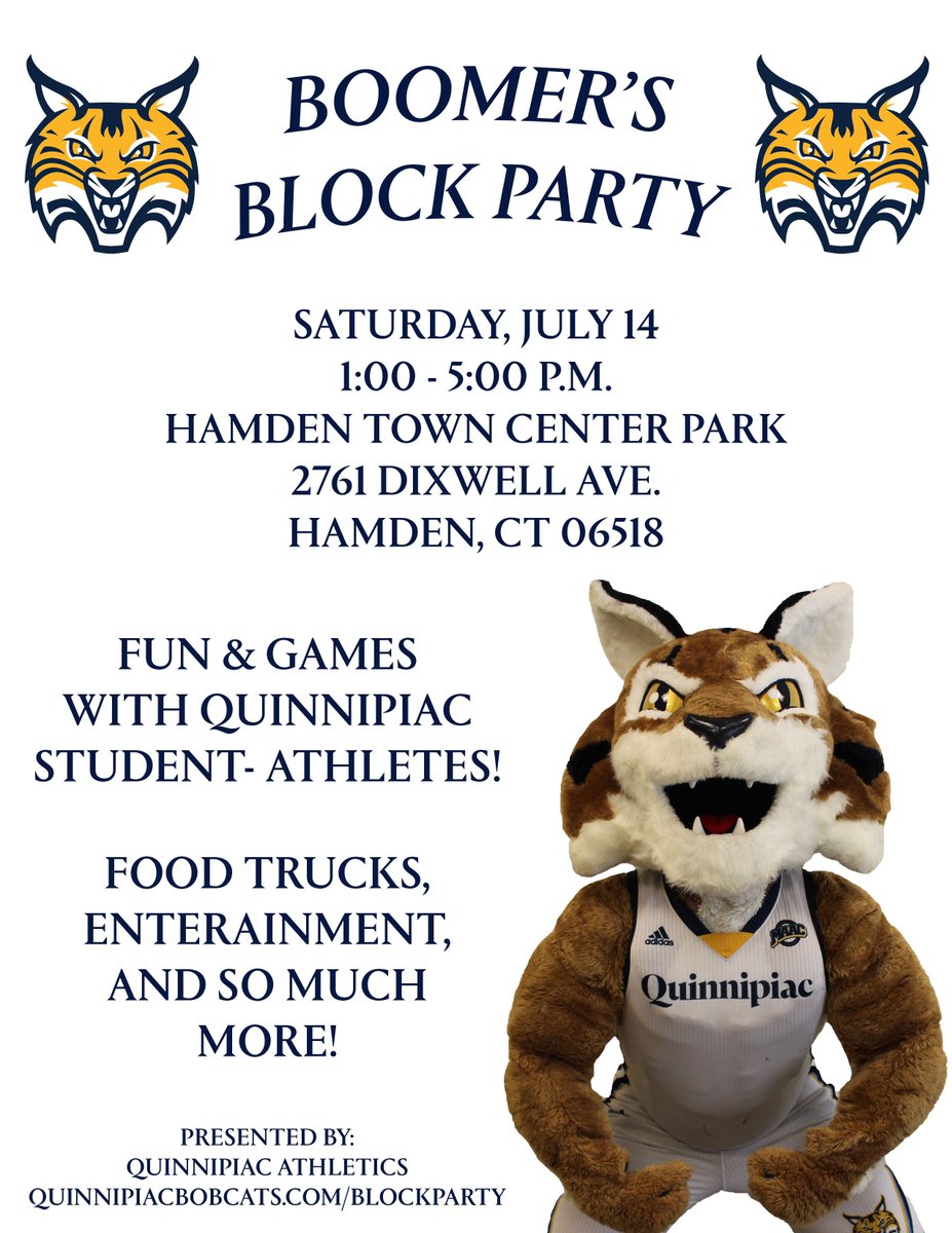 CTFoodshare's tweet photo. We'll see you tomorrow at Boomer's Block Party in the @townofhamden! Make sure to visit our table! @GoQUBobcats @QUAthletics #bobcatnation https://t.co/4I3C4SWENT