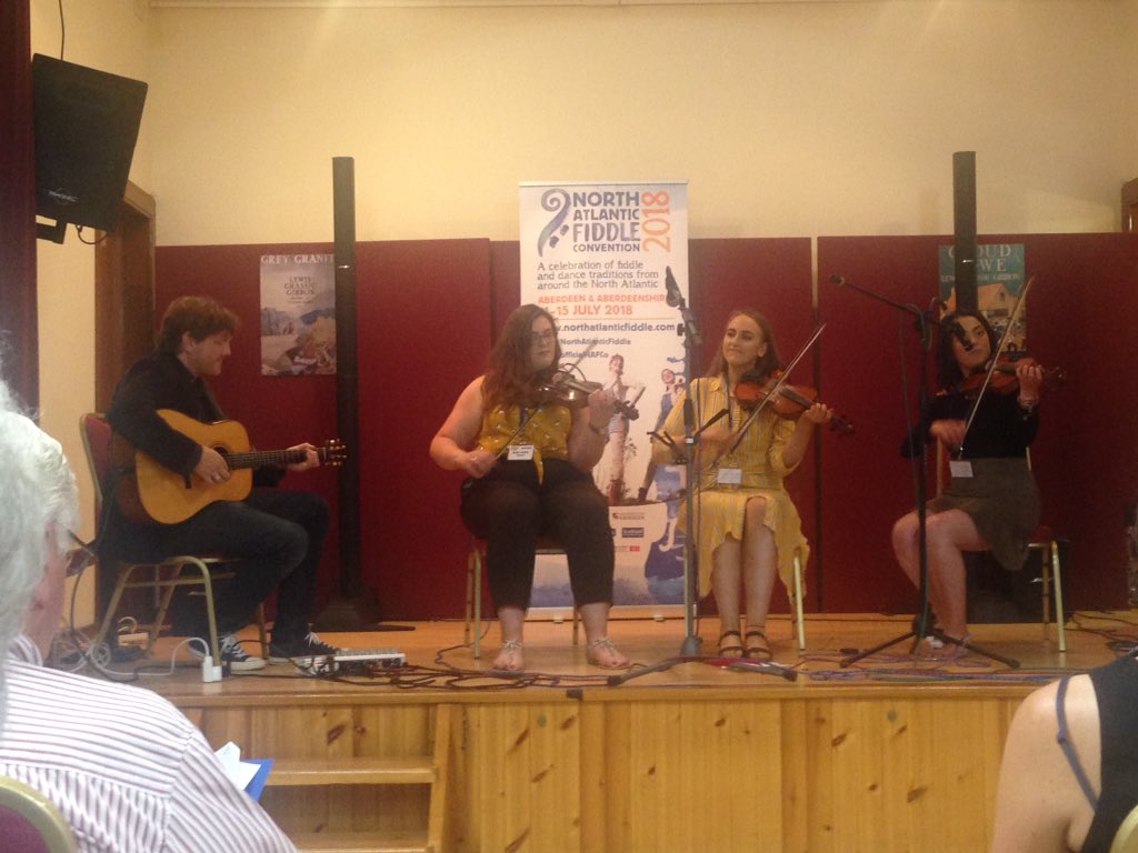 Great night of fiddle music here in Arbothnott. <a href="/officialNAFCo/">North Atlantic Fiddle Convention</a>
