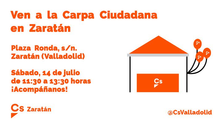 Pues mañana <a href="/CiudadanosCs/">Ciudadanos 🇪🇸🇪🇺</a> <a href="/Valladolid_Cs/">CS Valladolid Ciudad</a> comienza su andadura en #Zaratán. Llevamos tiempo trabajando pero, mañana tendremos la oportunidad de hablar directamente con los vecinos!