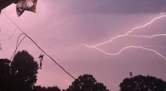NBC6Weather's tweet image. Here is a recent #Localview of some lightning captured near De Kalb, TX by Lena Garton.  Sharing this during Texarkana First News at 530pm on KSHV.