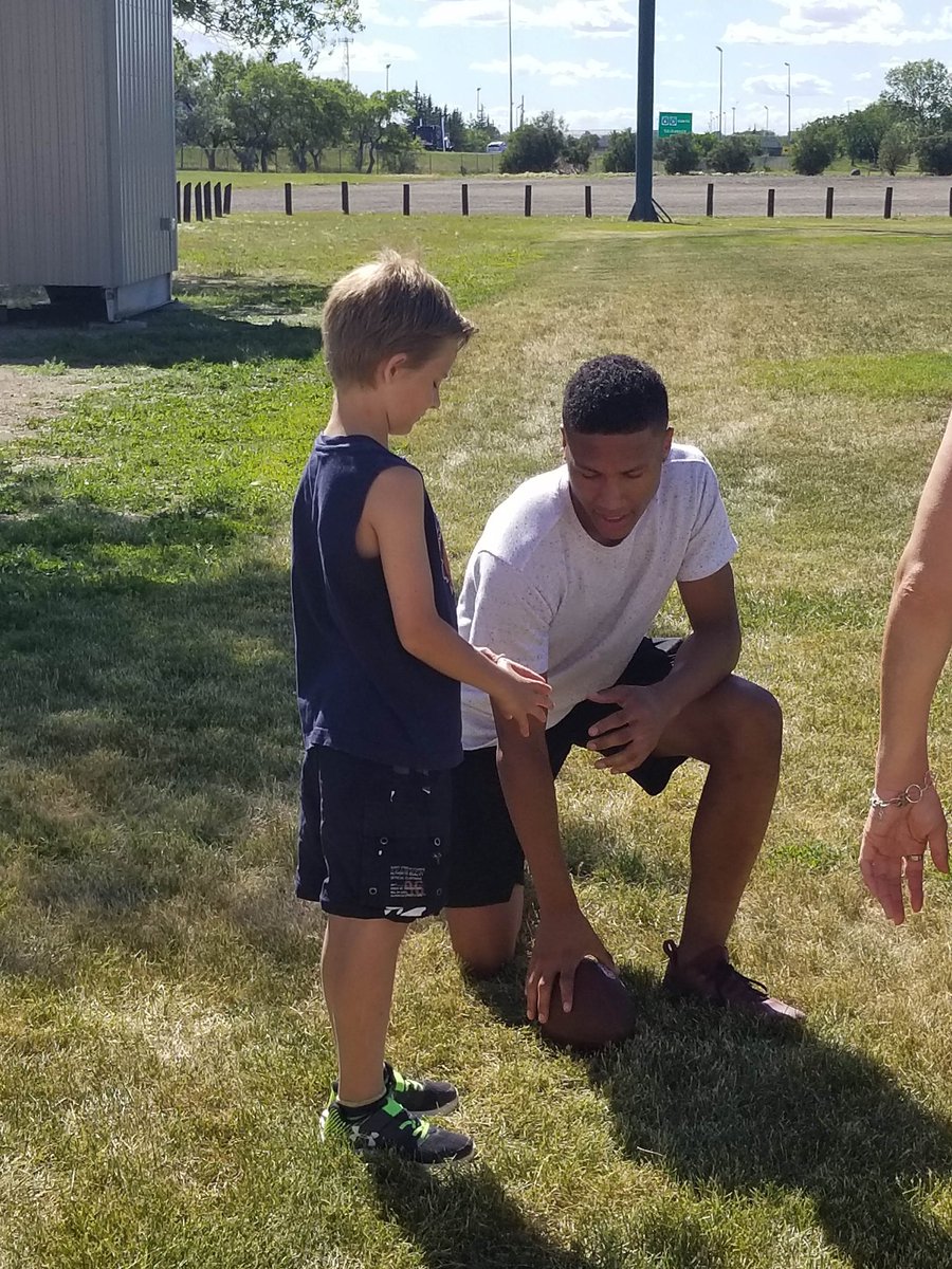 Thanks Regina Thunder for showing us your sweet clubhouse, and to QC Kinsmen for the food. The touch football game was a huge success, our mentees really enjoyed it. De Shawn Le Jour &amp; Damon Iron were true gents. All of the kids felt included and a part of the team.