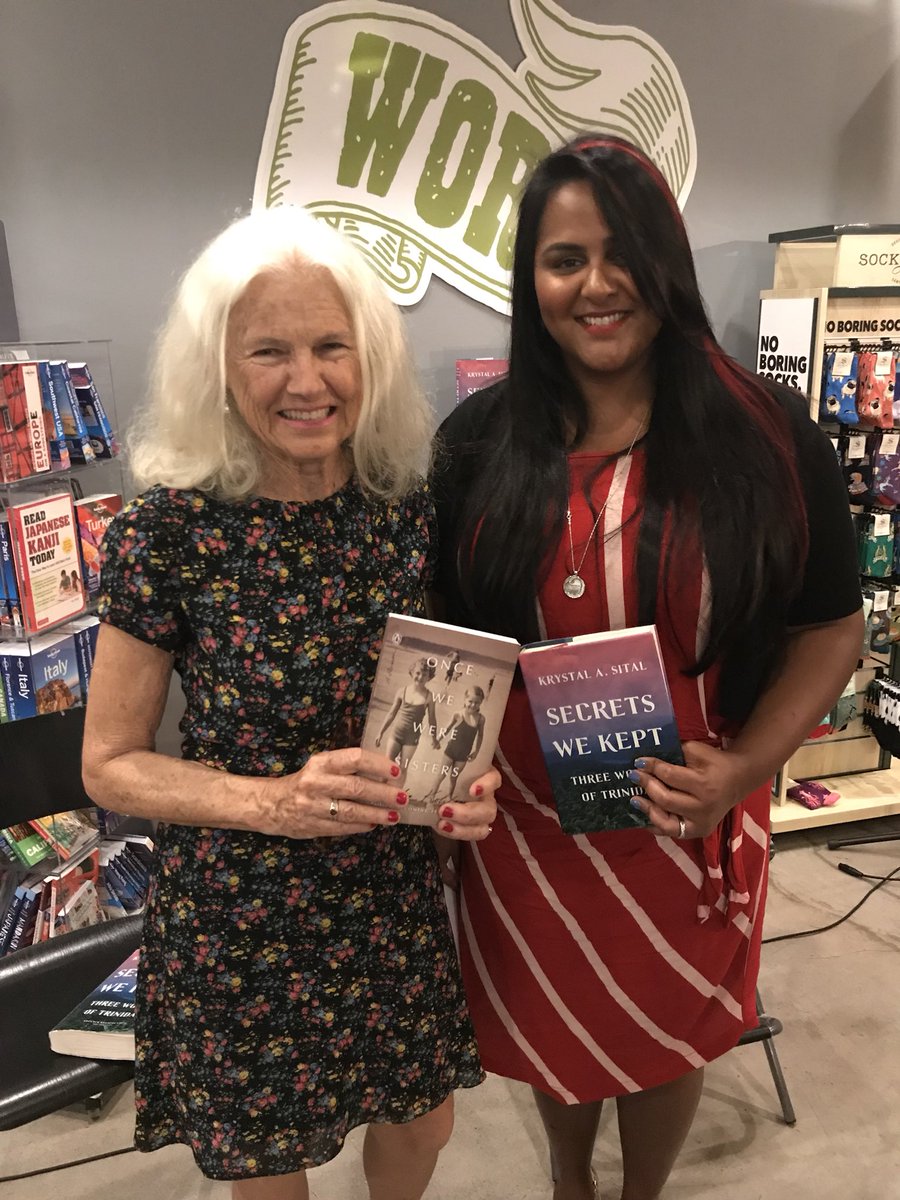 KrystalASital's tweet photo. Such an intriguing conversation with the lovely and brilliant @sheilakohler at @wordbookstores last night. She also happens to be the one who wrote the review of #secretswekept in @nytimesbooks #smallworld #memoir #onceweweresisters #worldliterature #WeNeedDiverseBooks https://t.co/4TXS5JpIES