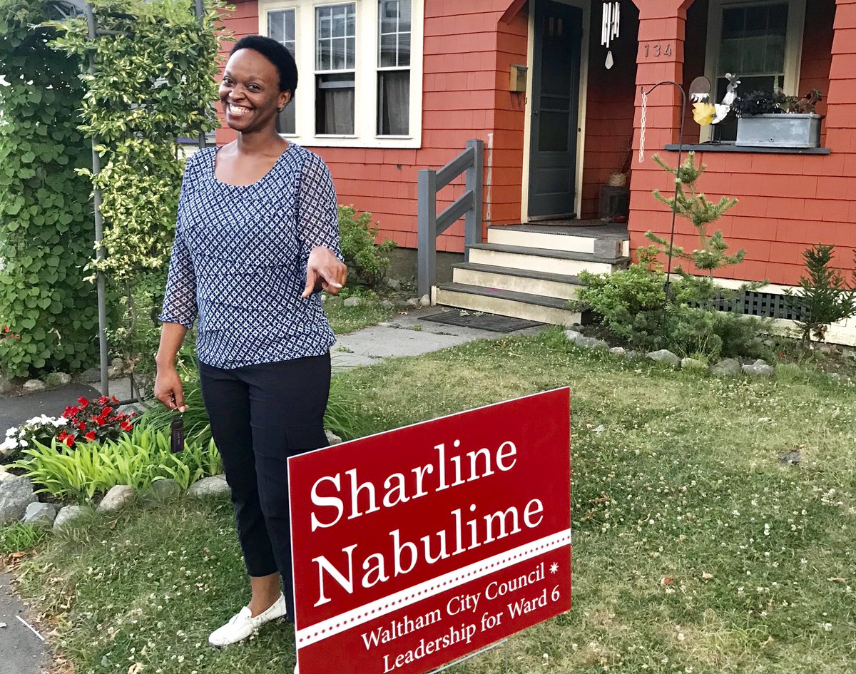 Sharline4W's tweet photo. And so the important question arises: Would you like a lawn sign? Send me a note with your address! https://t.co/w1RgKgN4eR #voteaugust7 #waltham #ward6 #heretohearyou #readytolead https://t.co/i0XiQv2iO1