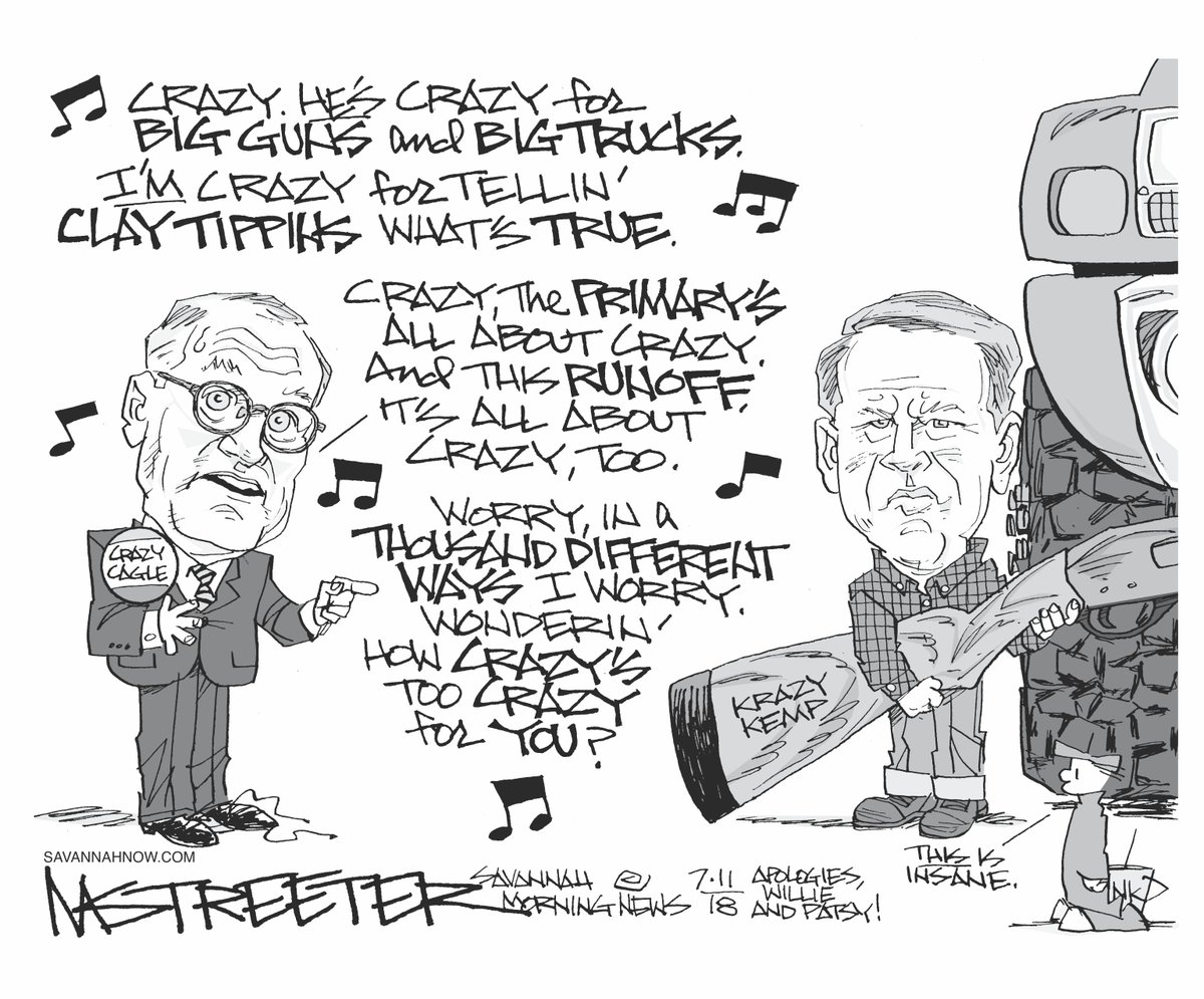 SavannahNow's tweet image. #Streeter Cartoon: Crazy For Tryin’: bit.ly/2Jjxynn | @MarkStreeterSMN | #Savannah