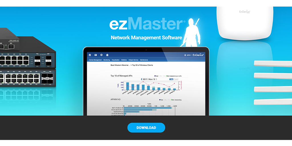 EngeniusTech's tweet photo. New feature! The ezMaster network management software now has multi-tenant features &amp; major guest network improvements. Get ezMaster today to easily set-up &amp; maintain multiple customer sites. https://t.co/xrQzGgEFP0

#ezmaster #masterofezmaster #engenius #wifi #wireless #network https://t.co/6vRCR5L54U