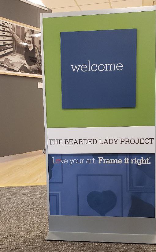 AmericanFrame's tweet photo. Thank you to everyone that came out last night for the @beardedladyproj opening reception. Also, a big thank you to our guest speakers, Katharine Loughney, PhD. & Dr.Catherine Badgley. The exhibition will be up thru September 26th. #beardedladyproject #americanframe #empowerment https://t.co/odBCRcXUKo