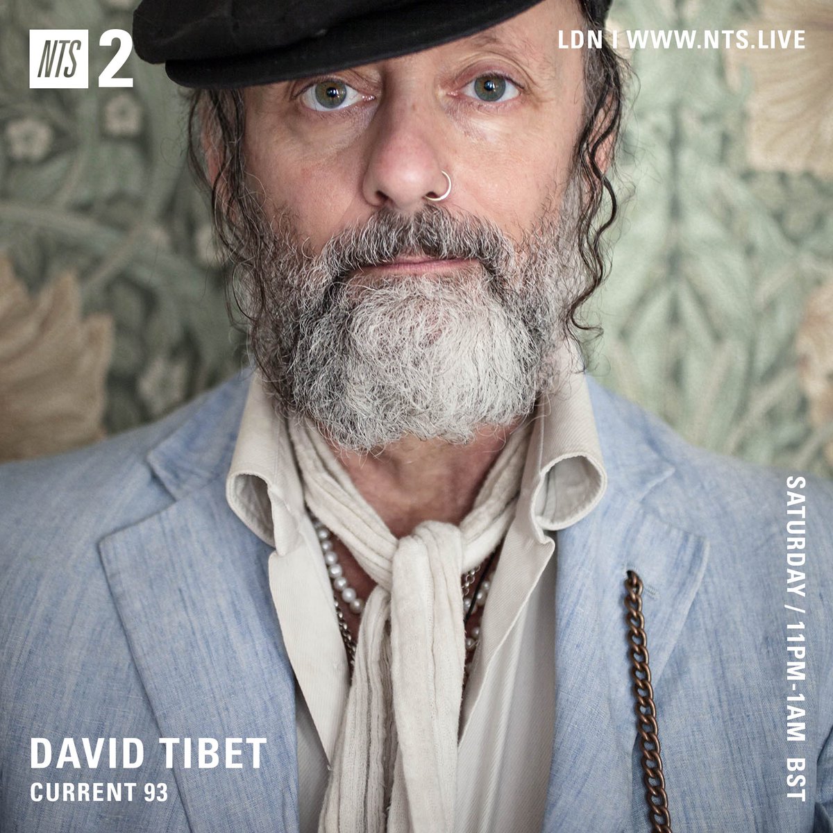 RarelyUnable's tweet photo. David Tibet // Current 93 takes over @NTSlive this Saturday from 11pm to 1am BST. Expect two hours of his favourite music, and no doubt some corkers on there! The ZU93 record is out now via @HOMlabel https://t.co/sZrBIBvEFr