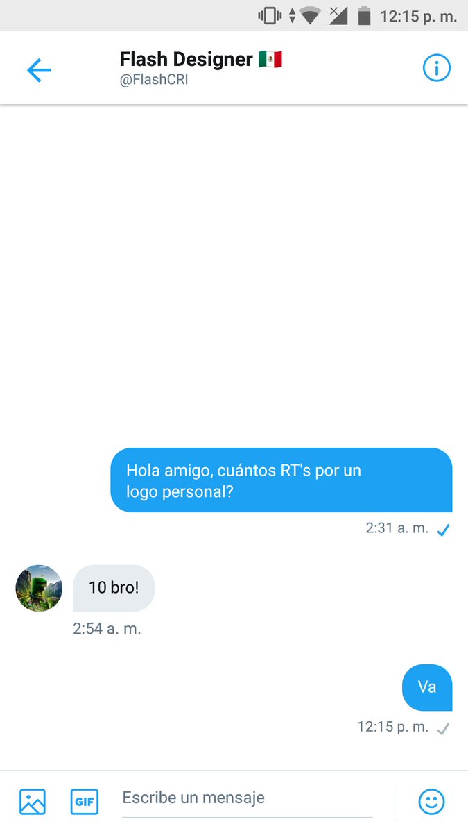 Me podrían apoyar con 10 RT, para que @FlashCRI me haga un logo personal?