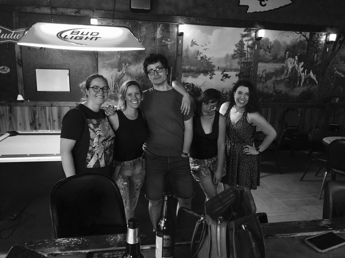 aj_fields's tweet photo. A few more hours of writing before the residency is up and I get to hug my fantastic family. Here are the wonderful artists I got to vibe with these last few weeks. Hadn’t applied to a residency since 2009. My soul feels better. #residencymagic https://t.co/6Uik7Es59M
