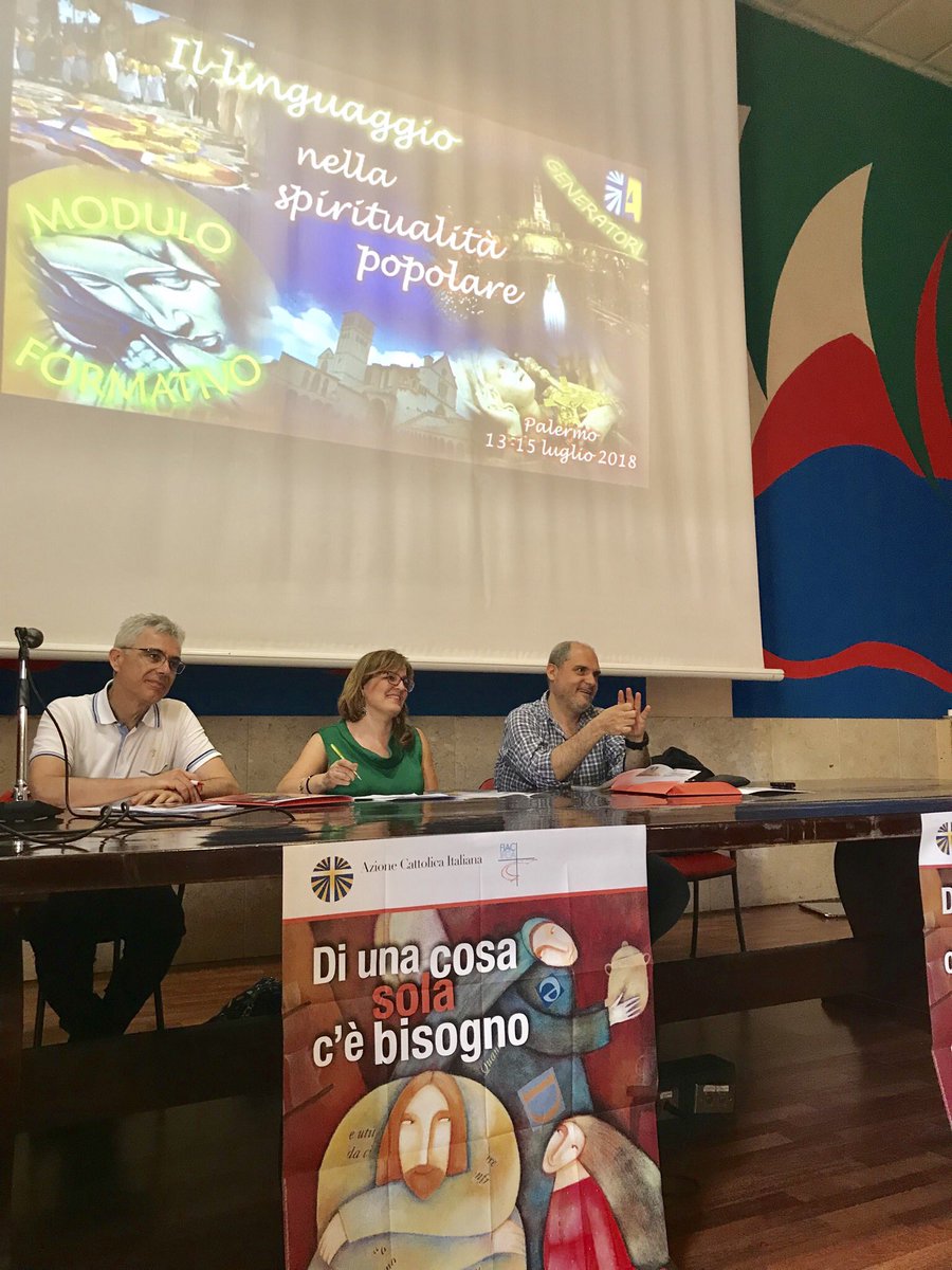 AC1868's tweet photo. Con l’introduzione dei vice presidenti @mgraziavergari e @GiuNotar e la meditazione di #donFabrizioDeToni inizia oggi a Palermo il modulo del #SettoreAdulti dedicato ai linguaggi della #spiritualitàpopolare
#PopSpirit #generatori https://t.co/eRH84IRmkz
