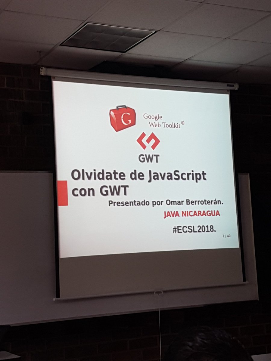 berroteranlkf's tweet photo. Iniciando mi charla "Desarrollo web con @googledevtools, olvídate de javascript" #ECSL2018 #softwareLibre vía @jug_nicaragua https://t.co/kY9Lem1Dwy