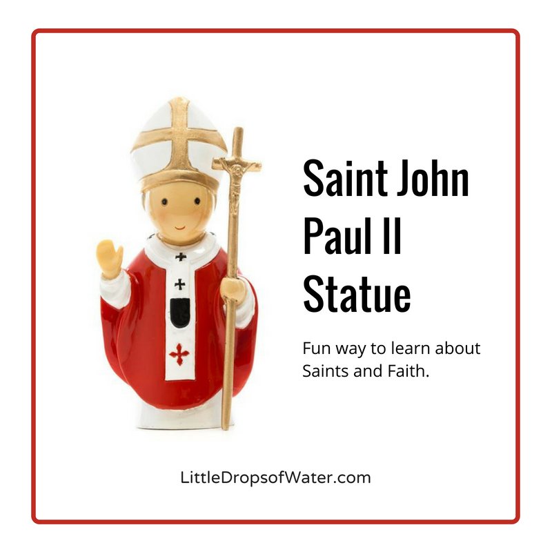 littledropsofw's tweet photo. St. John Paul II was the pope from 1978 to 2005. While he was pope, he worked for world peace, and gave to the poor. He traveled around the world, and went to over 129 countries! #catholic #catholicgifts #catholicstatues
Get 25% OFF on all orders: https://t.co/20HyDfBJnK https://t.co/CQLnQMKv02