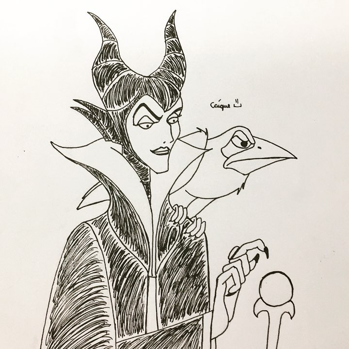 caaaaique's tweet photo. Já que muita gente diz que sexta-feira 13 também é #DiaDoVilão, seguem #desenhos que fiz de alguns vilões icônicos da #Disney! :)

#FidayThe13th Viernes 13 #Villain #VillainsDay #Vilão #Jafar #Scar #Ursula #Maleficent #Malévola https://t.co/rBahncuPvf