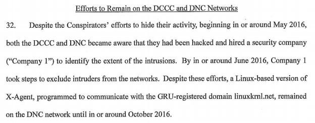 On the new #RussiaDirtyDozen indictment re: DCCC/DNC hacks, really bad look for "Company 1" -- this is why building a brand-new network &amp; app stack is so often the best IR approach.