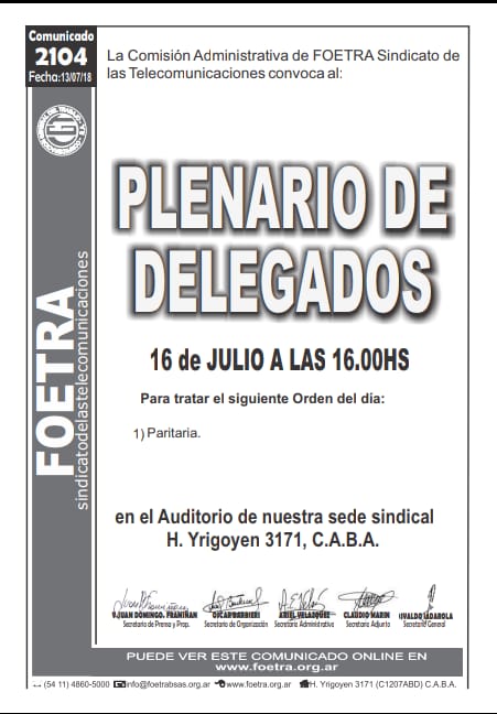 frentelefonico's tweet photo. Lxs trabajadorxs de las telecomunicaciones pre-acordamos un aumento salarial del 27% con cláusulas de revisión #paritarias #telefonicos #foetra #fatel @MarinFoetra @arivelazquezpy @CTAok @CtaCiudad @MundoGremial @AGN2016 @RadioGrafica893 https://t.co/SlMF9EHegV