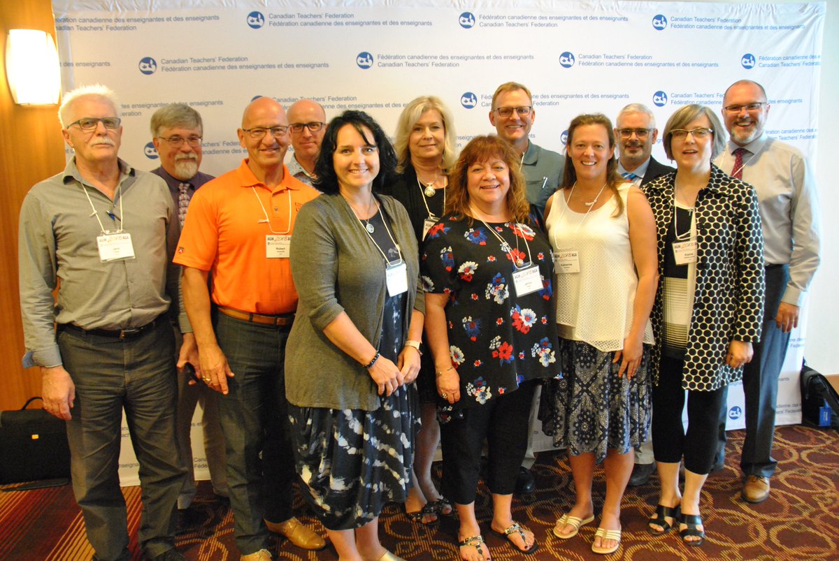 Special thanks to the <a href="/albertateachers/">Alberta Teachers' Association</a> for the warm hospitality while hosting our Canadian Forum on Public Education #CTFForum and #CTFAGM in Edmonton this week. In this photo is the ATA delegation at the CTFAGM led by <a href="/ab_teacher/">Greg Jeffery</a>