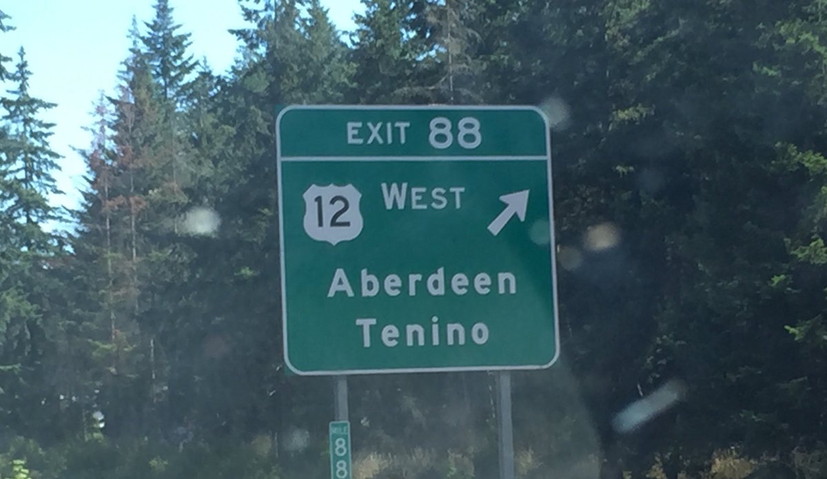 T_Kratofil's tweet photo. Passing West Michigan Ave (1,966 miles west!) on way to hike in #OlympiaNational Park w/@mpropism @RMorosi @jdcranson @corporate_snail https://t.co/vObqRG4rcV