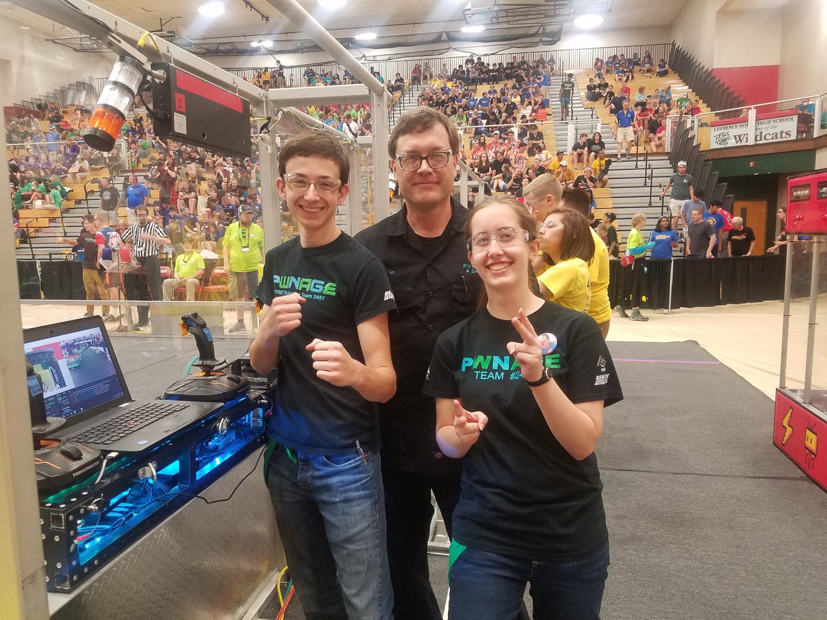 IllinoisFIRST's tweet photo. Two great Illinois teams compete at @IRIcomp today and tomorrow. Best of luck to @PWNAGE2451Team and @FRCteam2481! https://t.co/QNRsuroqRA