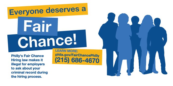Do you know your rights as a job seeker and employee? If you have a criminal record it’s illegal for an employer to ask you about it during the application process. Find out more here: phila.gov/fairchancephil… #FairChancePhilly