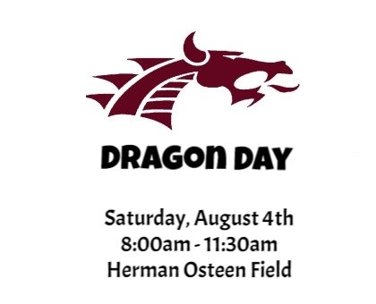 CHSDragonFB's tweet photo. Dragon Day - 2018

Come and meet the teams

Saturday, August 4th - 8 am - 11:30 am

Location: Herman Osteen Field https://t.co/bHoUq9HeYq