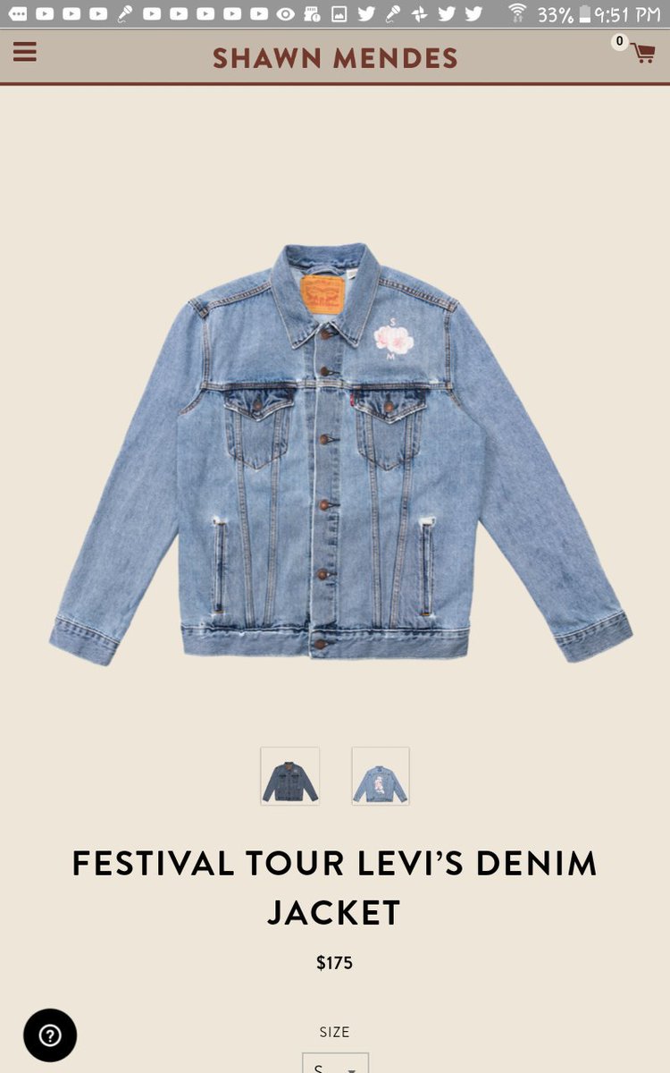 shawn mendes festival tour levi's denim jacket