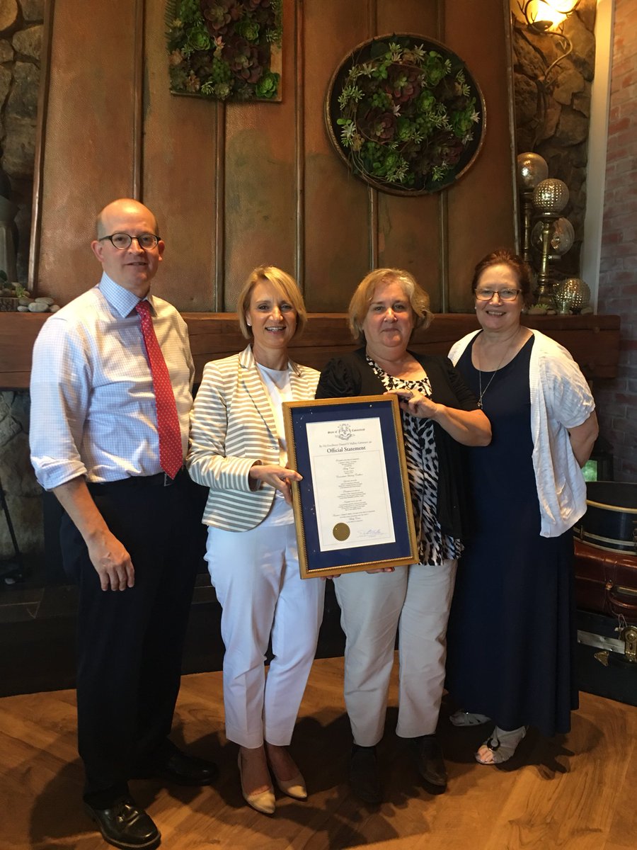 DanArsenault_'s tweet image. Today, @CTDeptHousing Cmsr. Evonne Klein presented Betsy Crum, the former ED of @CTHsgCoalition and longtime #affordablehousing advocate, with a well-deserved proclamation from @GovMalloyOffice. Congrats Betsy and thanks for all you’ve done to improve the lives of CT residents.