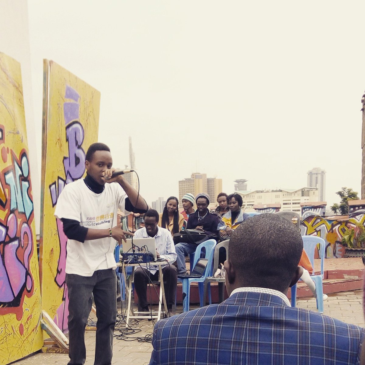 H3_TheRapper's tweet photo. Pawa 254 was dope. Had a good time 🙏. Keep listening to my new jam : (Link on bio) #RapFriday https://t.co/XuyB6WXgdJ
