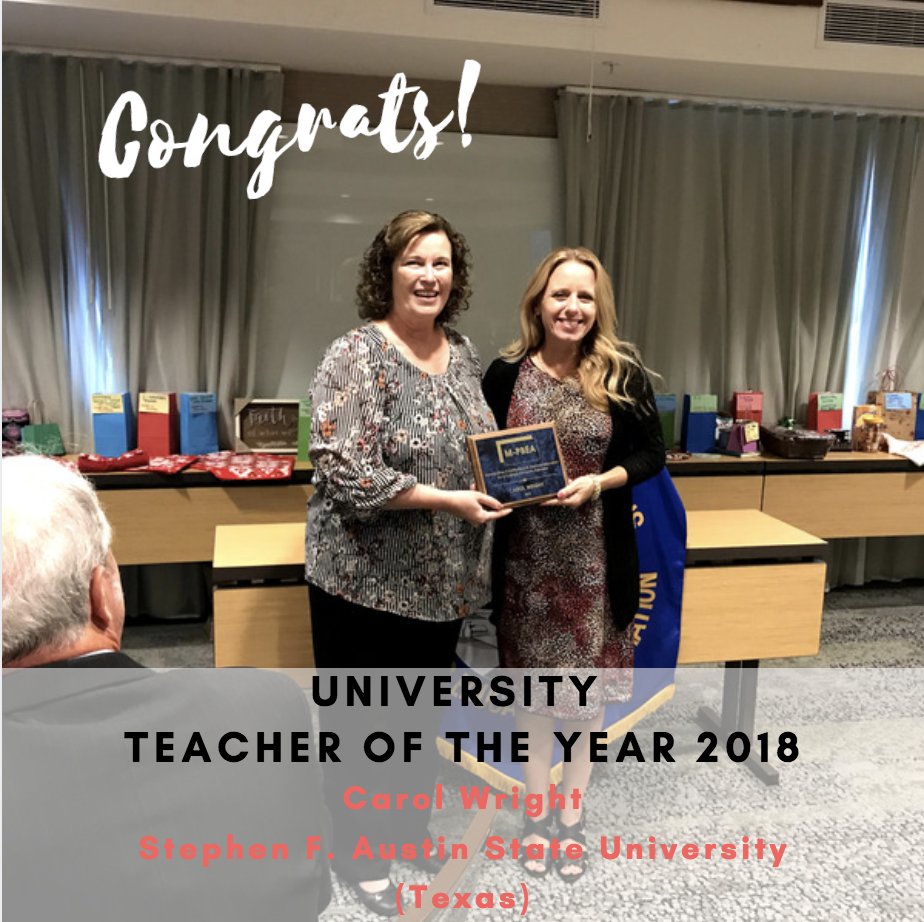 mpbea's tweet photo. Congratulations to the following 2018 MPBEA award winners! #mpbea18
Rookie Teacher of the Year: @kyjo41 
Secondary Teacher of the Year: Deb Wolken
Share-An-Idea Winner: @mawmatt 
University Teacher of the Year: @DrWrightBCM https://t.co/HNbdLX2Urc