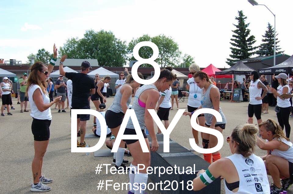 PerpetualFit's tweet photo. The countdown is on.... Femsport is just 8 days away!! #TeamPerpetual https://t.co/g787jy2kmr