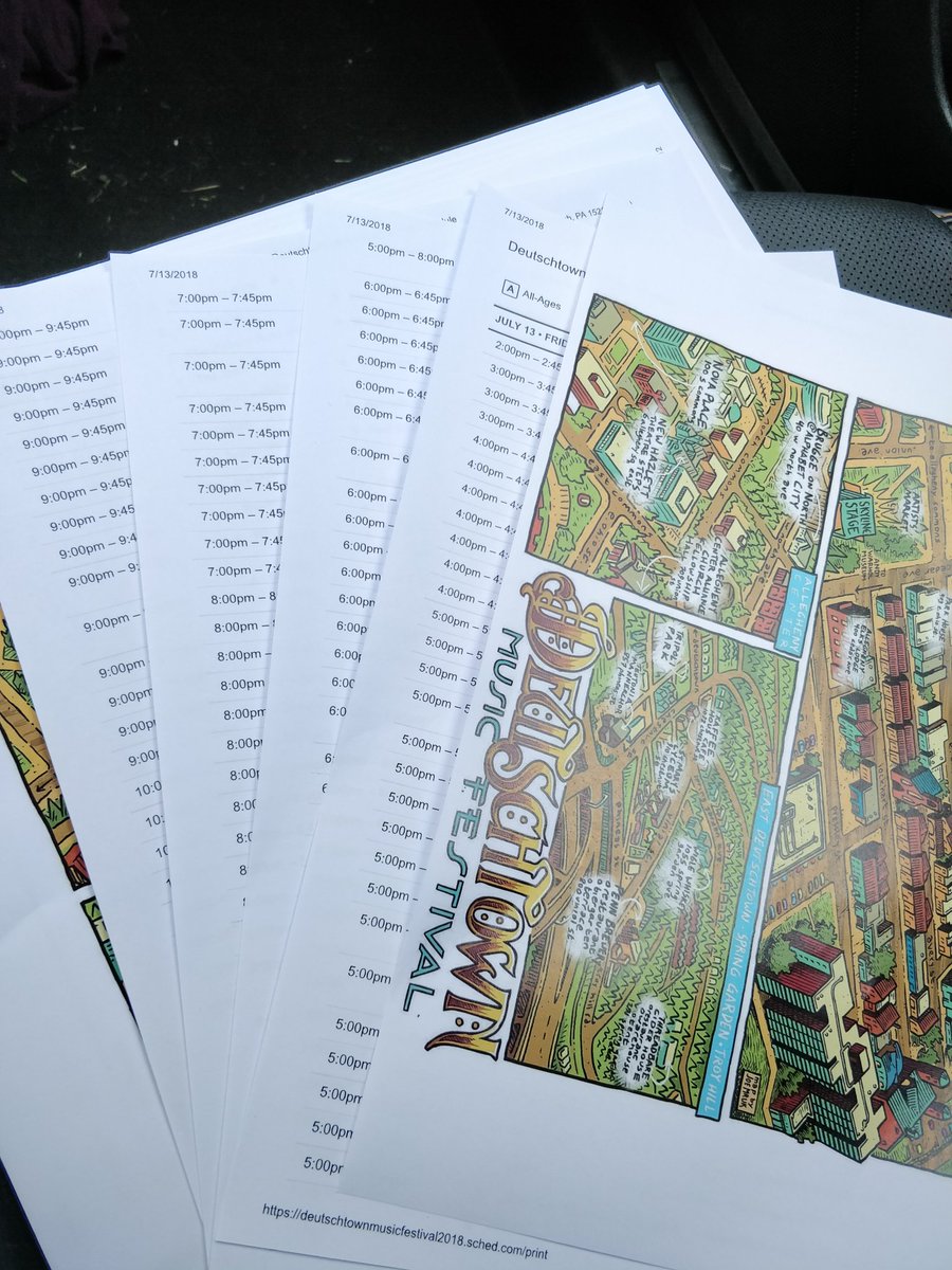 Planning my <a href="/DMusicFest/">DeutschtownMusicFest</a> weekend. Looks like Saturday starts with <a href="/lilgoodbad/">littlegoodbad (+-)</a> and ends with <a href="/Genethewerewolf/">Gene The Werewolf</a> at <a href="/PennBrewery/">Penn Brewery</a> #Winning #dmf2018 #Pittsburgh