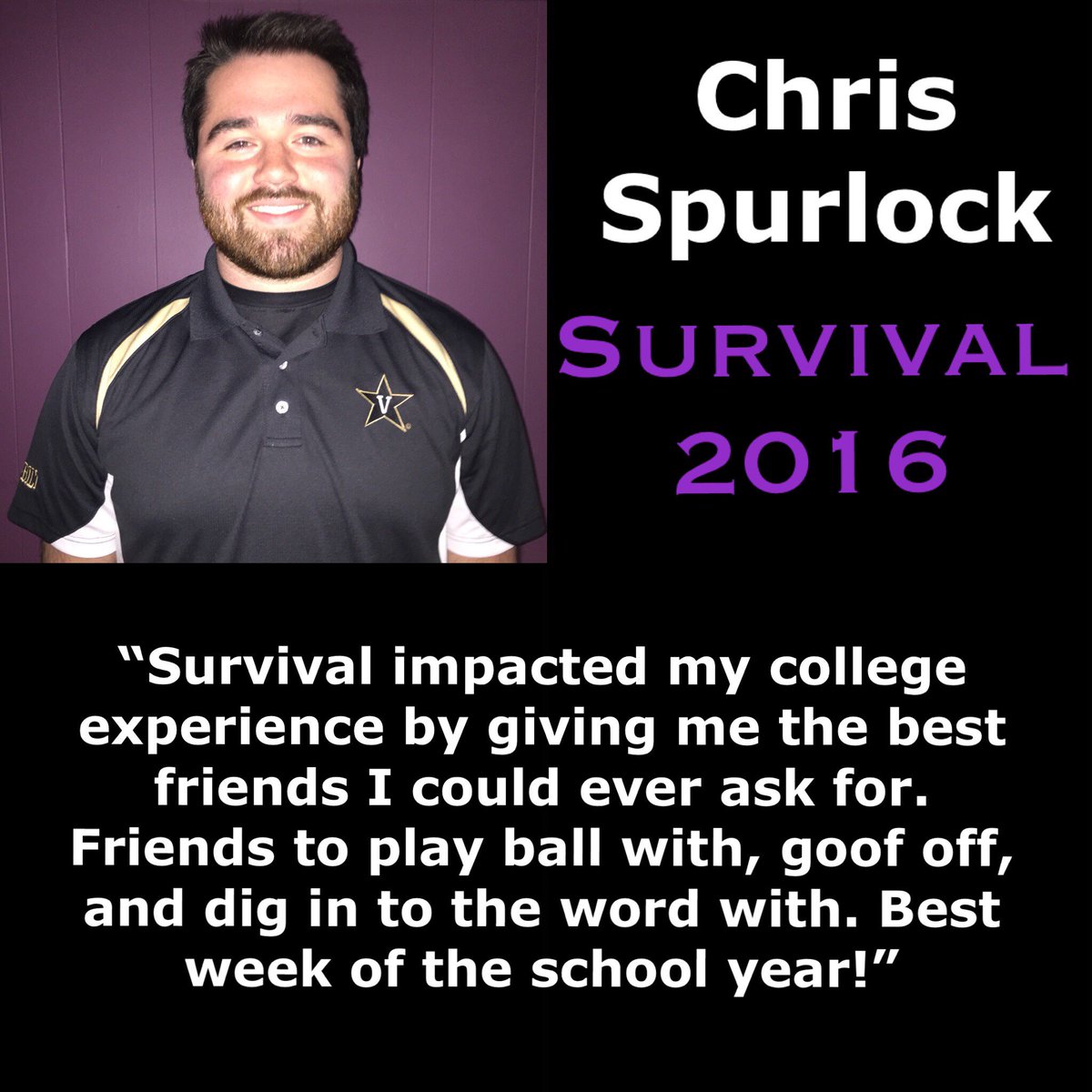 utmartinbcm's tweet photo. Take a look at how SURVIVAL impacted Worship Team Leader, Chris Spurlock's Freshman year! Sign up for SURVIVAL 2018 at https://t.co/bhXhUI9VnQ. #survival18 #weareutm #utmbcm https://t.co/So9pbOrlYZ